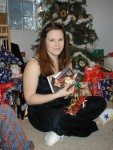 Amber opening Faith Hill CDs