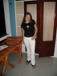 Amber poses for a picture at Bungalow