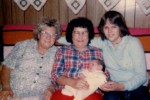 Me @ 2 and a half weeks w Mom & Grannys