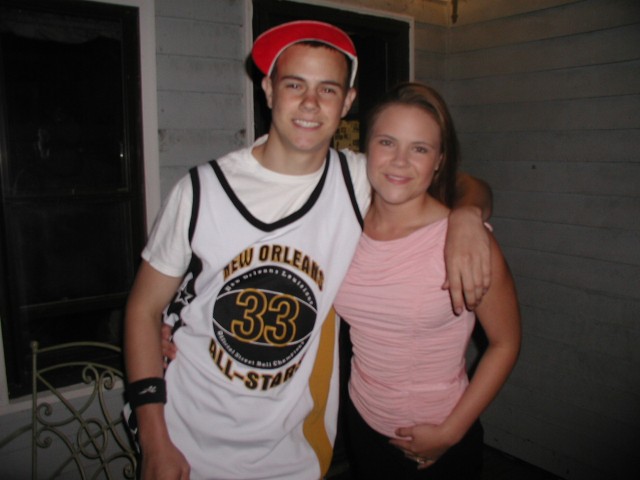 Andrew and Amber out back