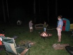 Amber roasting marshmallows for the kids