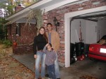 Amber, T, and Erik in front of house3
