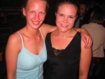 Sara and Amber out at the bar