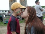 Erik & Mommy at farm day (Joppa Hill Farm).JPG