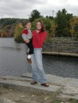 Erik and Mom by the lake