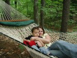 Erik and Mom on the hammock