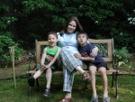 Erik and Xav with Mom