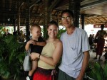 Erik, Amber and Teera at Samui Airport leaving for home