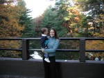 Mine Falls - Erik and Mommy by the bridge