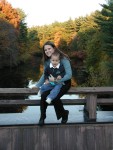 Mine Falls - Erik and Mommy sitting on the bridge
