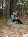 Mine Falls - Erik and Mommy sitting on the rocks
