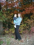 Mine Falls - Erik and Momy pose for fall colors