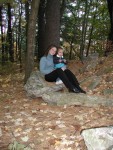 Mine Falls - Mommy and Erik on the rocks
