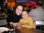 Mom and Erik at the museum