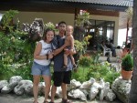 Teera, Amber and Erik at Haad Rin Beach
