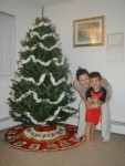 Xavier   Mommy getting ready to decorate the tree
